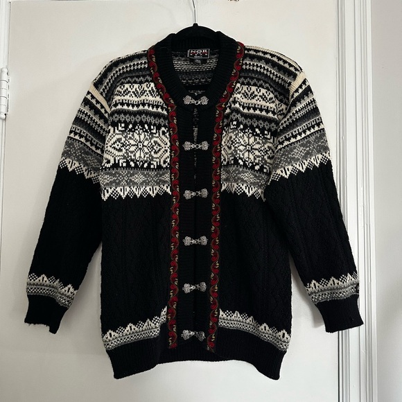 Nor Wear 100% Wool. Small Casual Women's Wool Cardigan Nordic Ice Wear Sweater - Picture 1 of 16